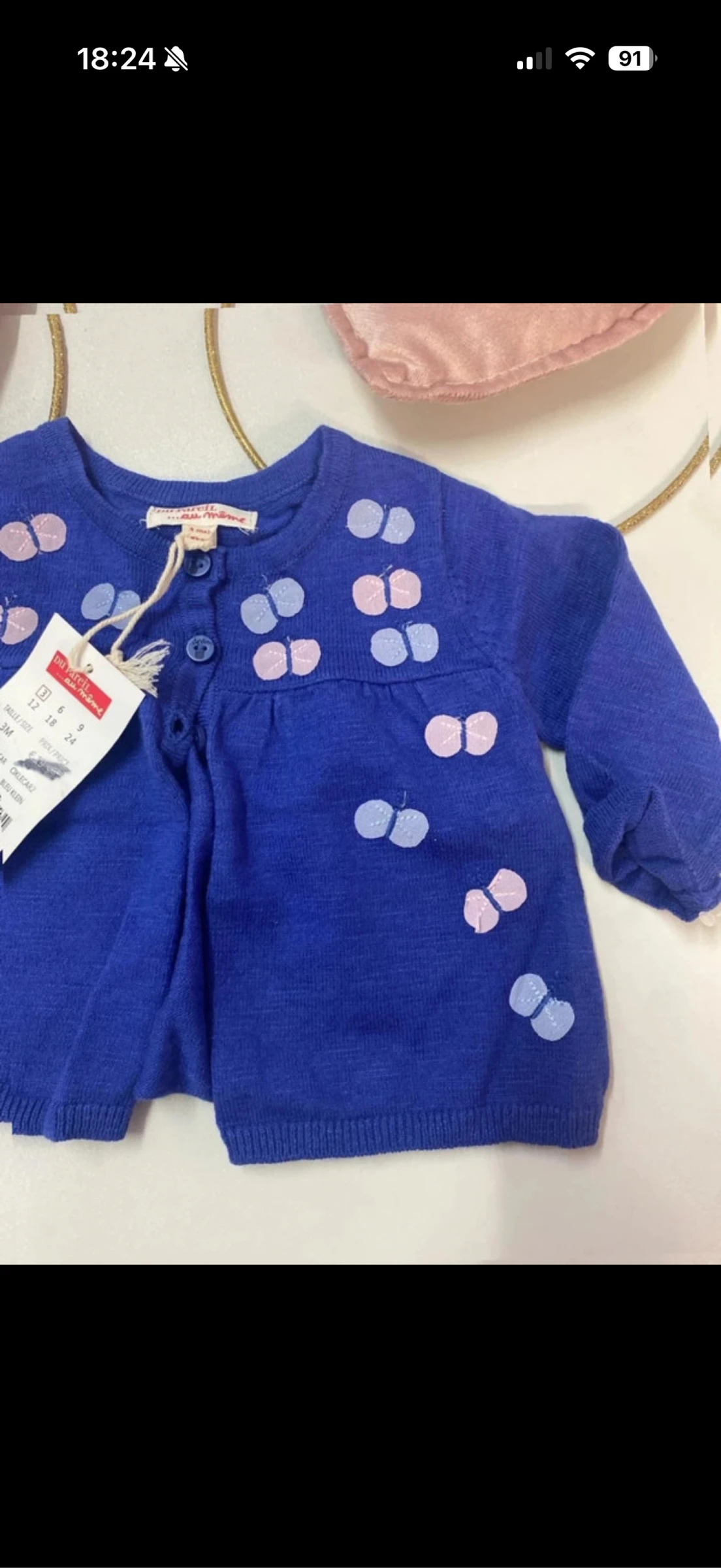 Baby Girl Vest - new - dpam - size 3 months – photo 2